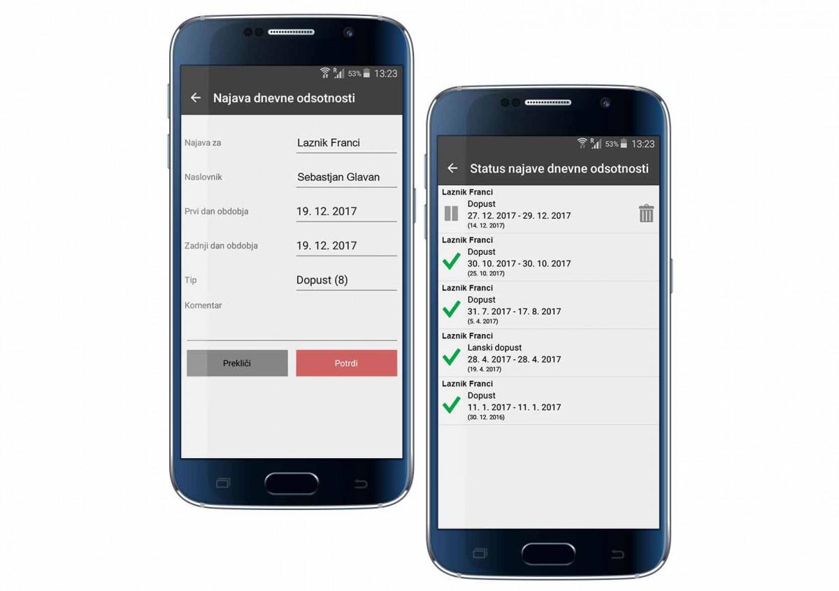 Codeks Mobility Najava dopusta