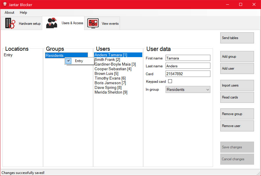 Blocker Users & Accesses